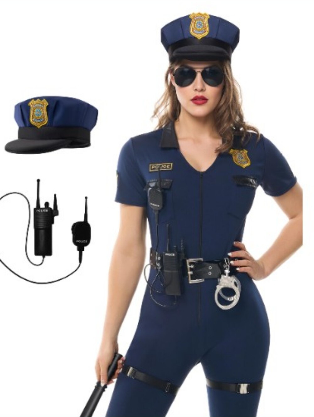 Spooktacular Creations Women Police Costume, Halloween Cop Costume Women